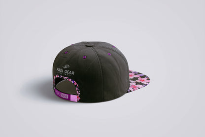 Purple Hibiscus - Adult Snap Cap