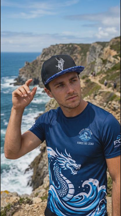 Ocean Blue - Adult Snap Cap